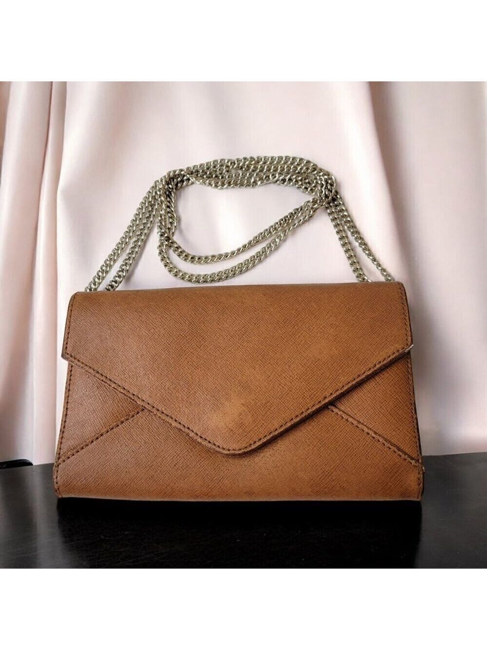 Barneys New York Envelope Clutch with Shoulder Chain